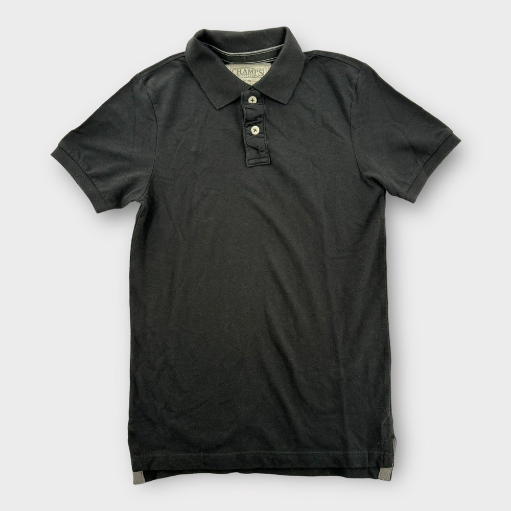 Vintage Champs Polo Shirt Mens Small Fitted Collared Cotton Rugby NEW‎